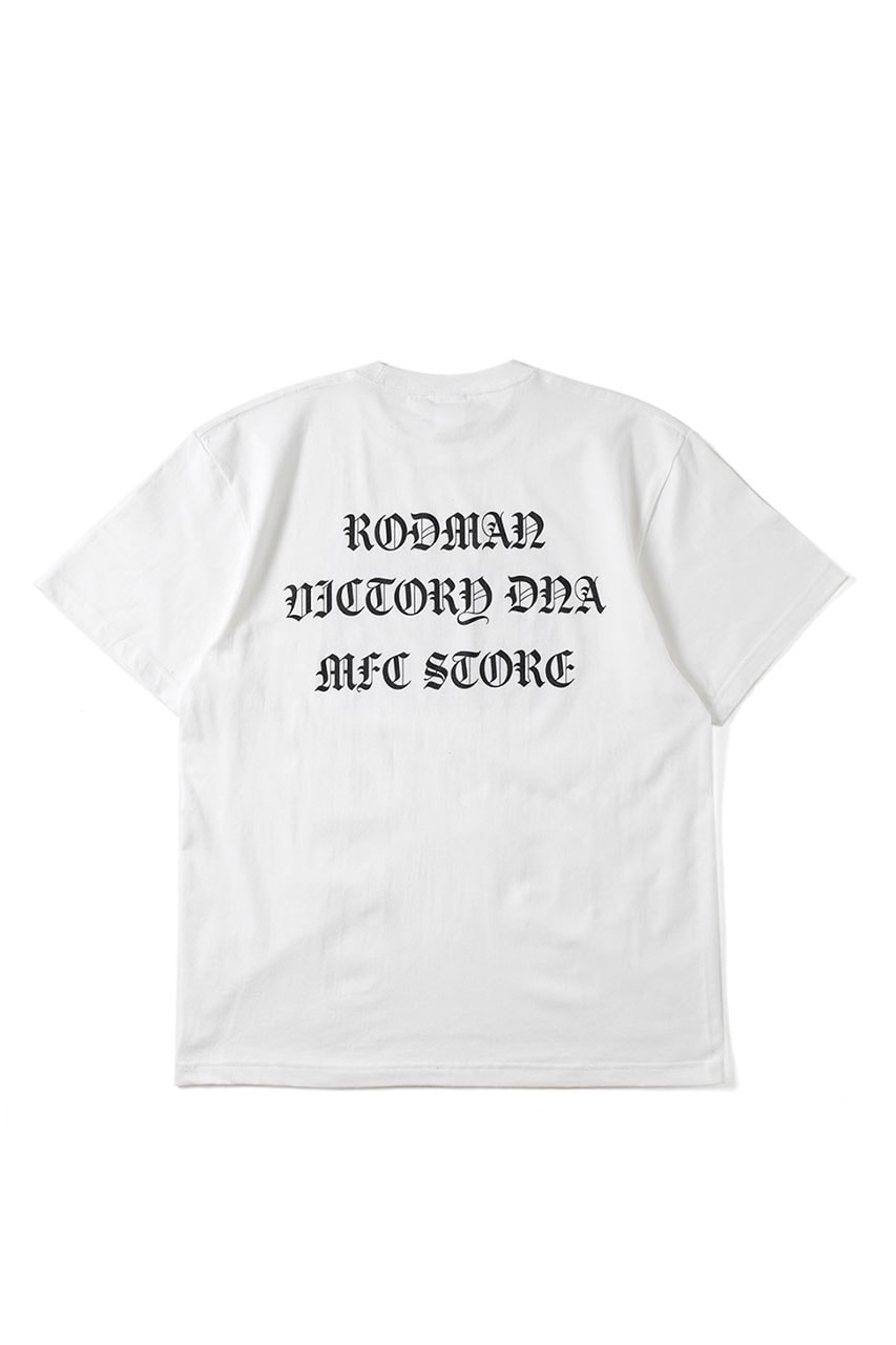 エムエフシーストアからデニス・ロッドマン とヴィクトリー・ディーエヌエーによるコラボTシャツが登場 mfc dennis Rodman victory dna collabo item release info