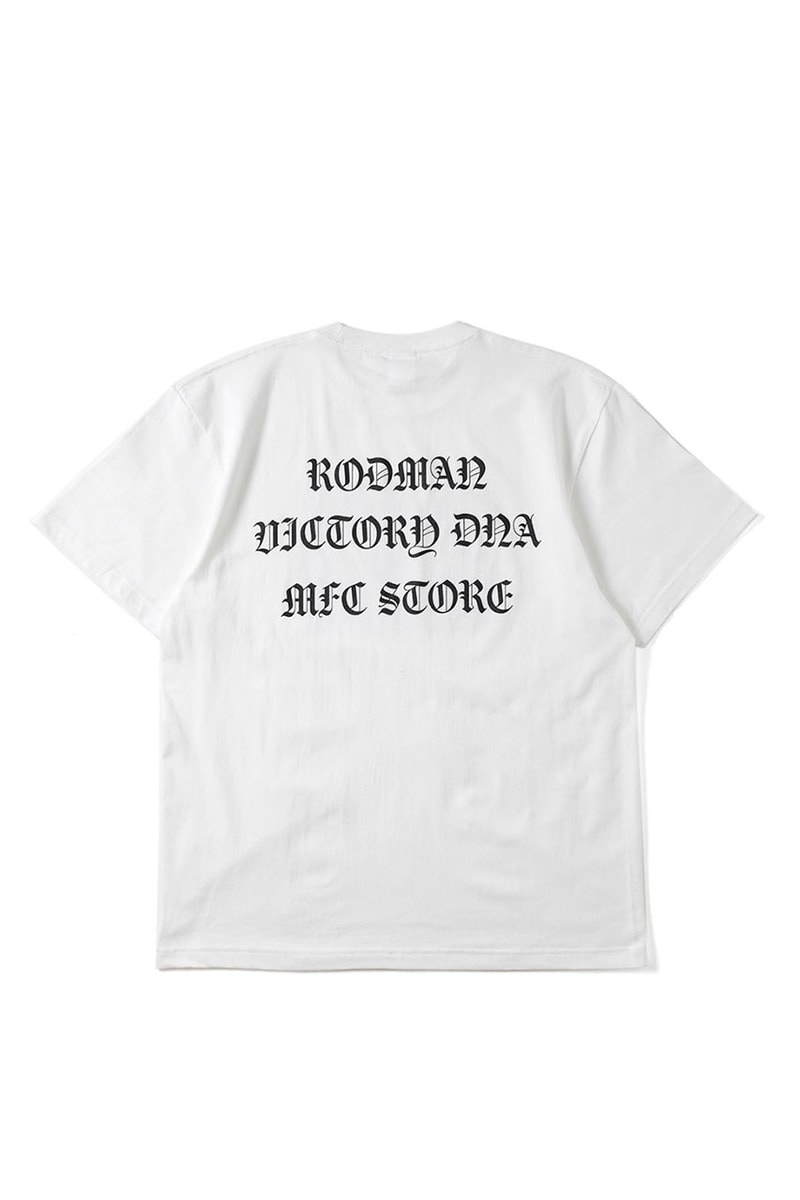 エムエフシーストアからデニス・ロッドマン とヴィクトリー・ディーエヌエーによるコラボTシャツが登場 mfc dennis Rodman victory dna collabo item release info