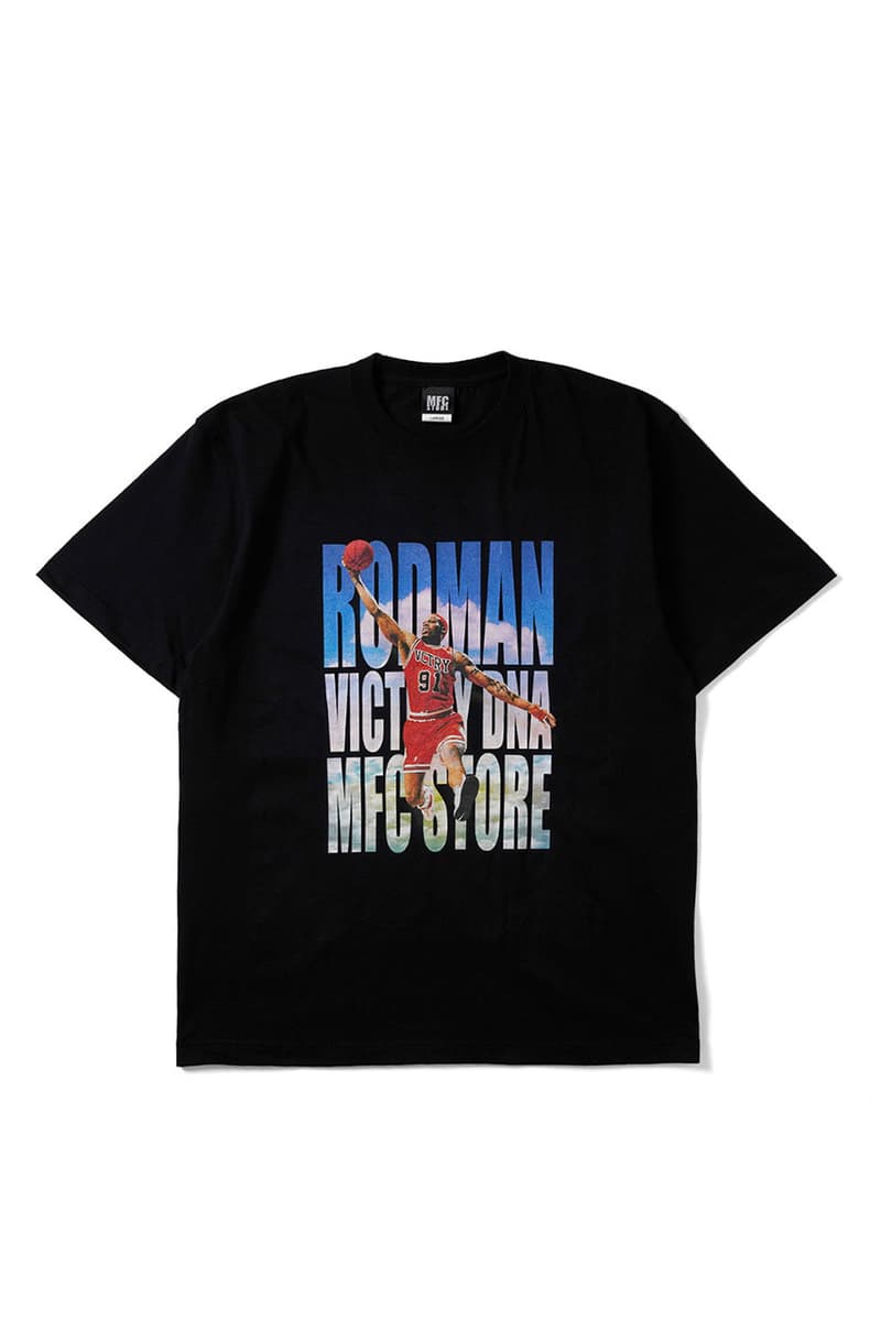 エムエフシーストアからデニス・ロッドマン とヴィクトリー・ディーエヌエーによるコラボTシャツが登場 mfc dennis Rodman victory dna collabo item release info