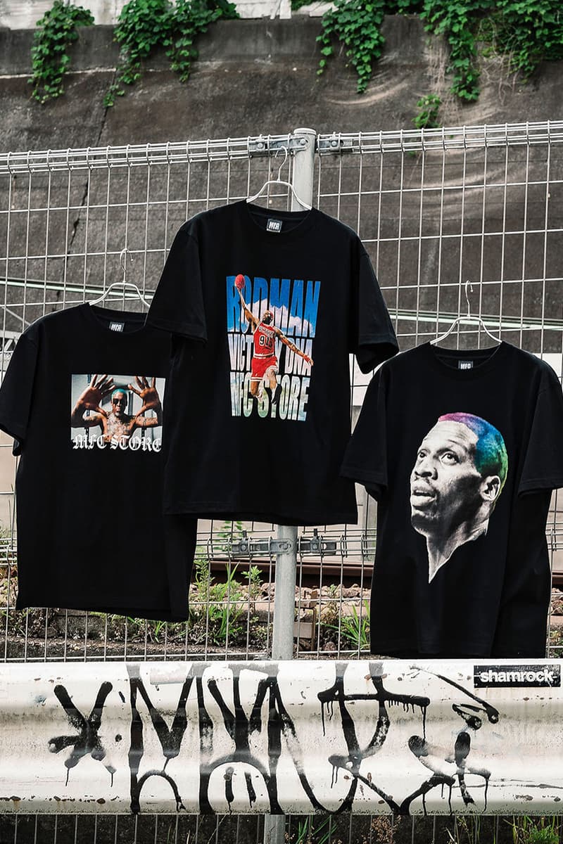 エムエフシーストアからデニス・ロッドマン とヴィクトリー・ディーエヌエーによるコラボTシャツが登場 mfc dennis Rodman victory dna collabo item release info
