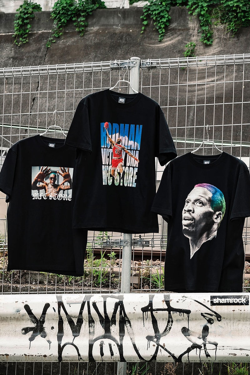 エムエフシーストアからデニス・ロッドマン とヴィクトリー・ディーエヌエーによるコラボTシャツが登場 mfc dennis Rodman victory dna collabo item release info