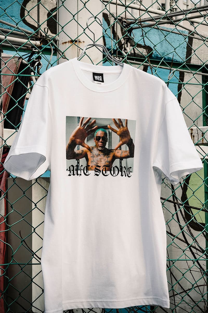 エムエフシーストアからデニス・ロッドマン とヴィクトリー・ディーエヌエーによるコラボTシャツが登場 mfc dennis Rodman victory dna collabo item release info