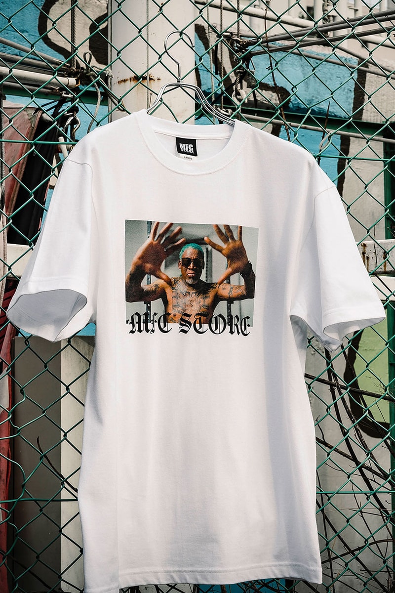 エムエフシーストアからデニス・ロッドマン とヴィクトリー・ディーエヌエーによるコラボTシャツが登場 mfc dennis Rodman victory dna collabo item release info