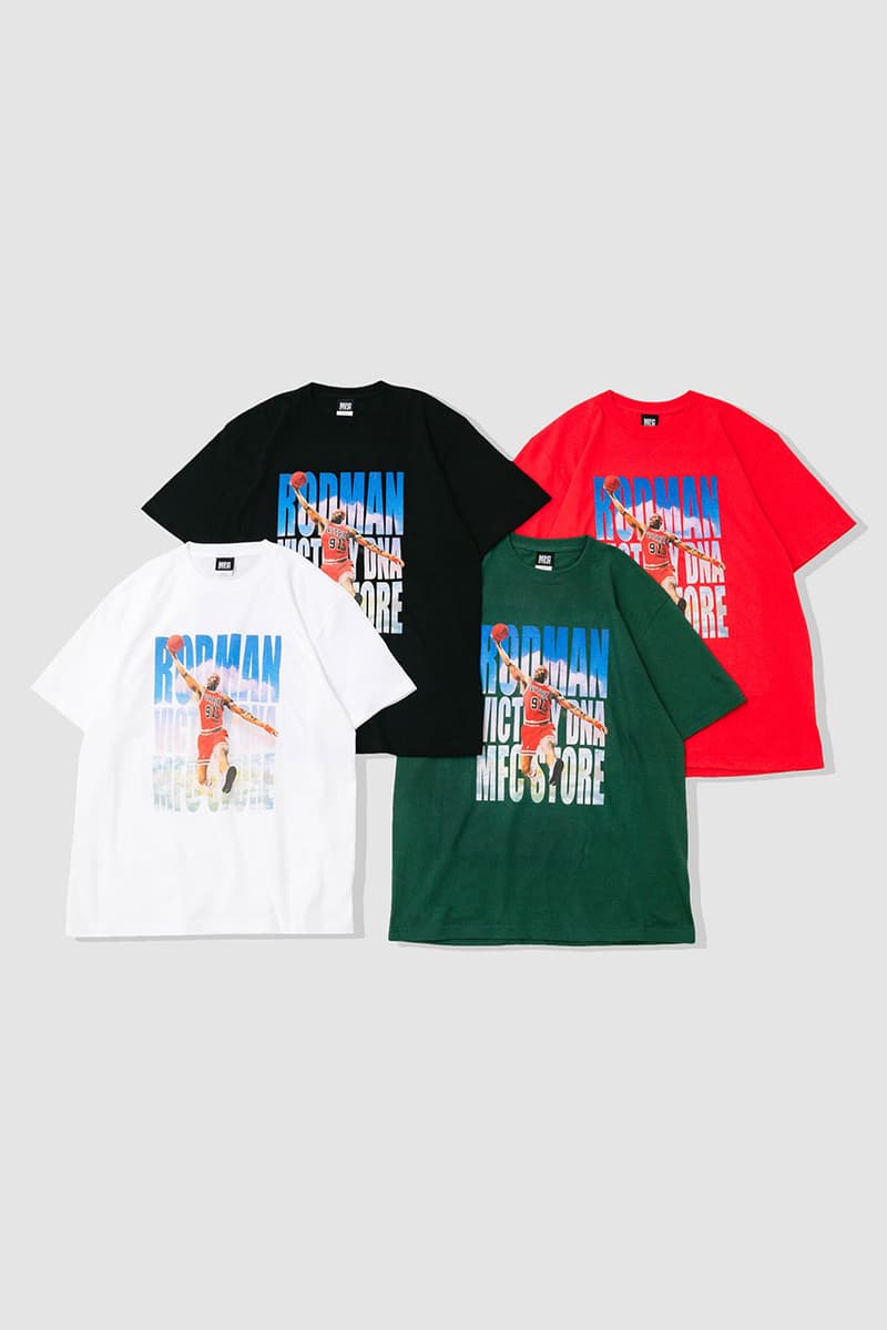 エムエフシーストアからデニス・ロッドマン とヴィクトリー・ディーエヌエーによるコラボTシャツが登場 mfc dennis Rodman victory dna collabo item release info