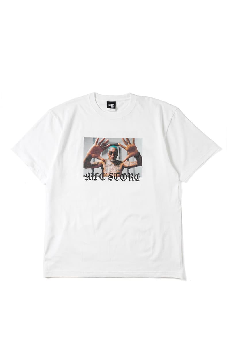 エムエフシーストアからデニス・ロッドマン とヴィクトリー・ディーエヌエーによるコラボTシャツが登場 mfc dennis Rodman victory dna collabo item release info