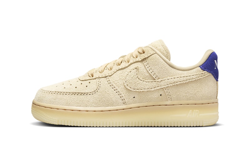 ナイキが来たる夏に向けてエアフォース1の新色モデル “グレイン”をスタンバイ Nike Air Force 1 Low Surfaces in "Grain" FN7202-224 Grain/Grain-Deep Royal Blue-Polar classic white shoes summer 2023 low tops nike swoosh