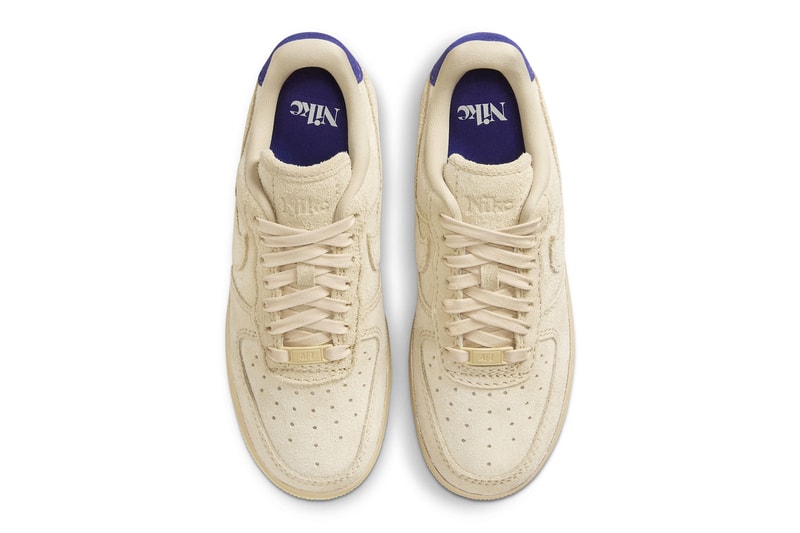 ナイキが来たる夏に向けてエアフォース1の新色モデル “グレイン”をスタンバイ Nike Air Force 1 Low Surfaces in "Grain" FN7202-224 Grain/Grain-Deep Royal Blue-Polar classic white shoes summer 2023 low tops nike swoosh