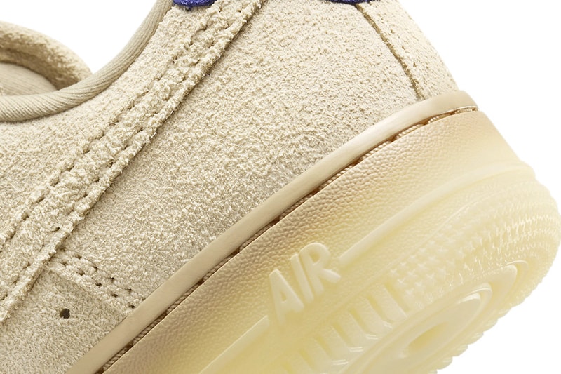 ナイキが来たる夏に向けてエアフォース1の新色モデル “グレイン”をスタンバイ Nike Air Force 1 Low Surfaces in "Grain" FN7202-224 Grain/Grain-Deep Royal Blue-Polar classic white shoes summer 2023 low tops nike swoosh