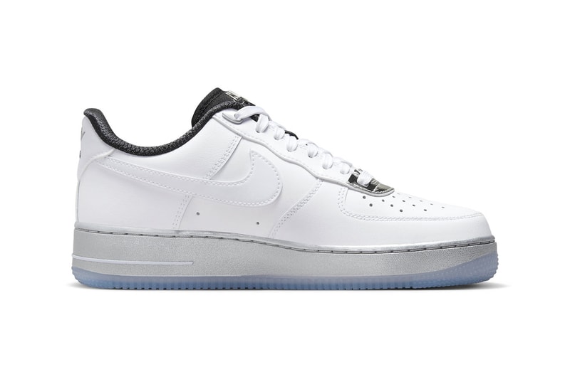 ナイキからクロムメッキのようなディテールをあしらった新作エアフォース1が登場 First Look at the Nike Air Force 1 Low "White Chrome" DX6764-100 WHITE/WHITE-METALLIC SILVER-BLACK af1 low tops staple sneakers swoosh basic white sneakers iterations
