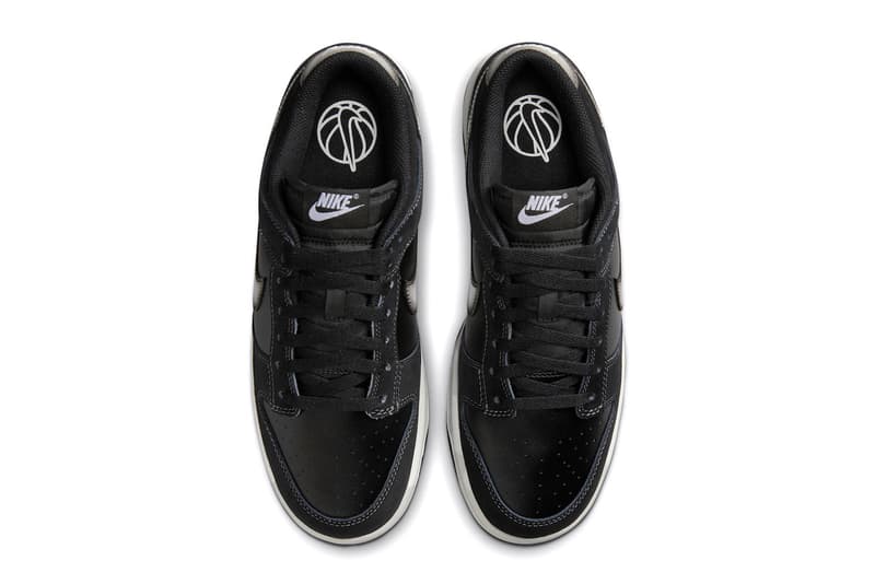 ナイキからエアブラシ加工を施したスウッシュが目を惹く新作ダンクが登場 Nike Dunk Low Airbrushed Swoosh Shoes Just Do It Michael Jordan Basketball Fashion Streetwear Black White Rubber Midsole 