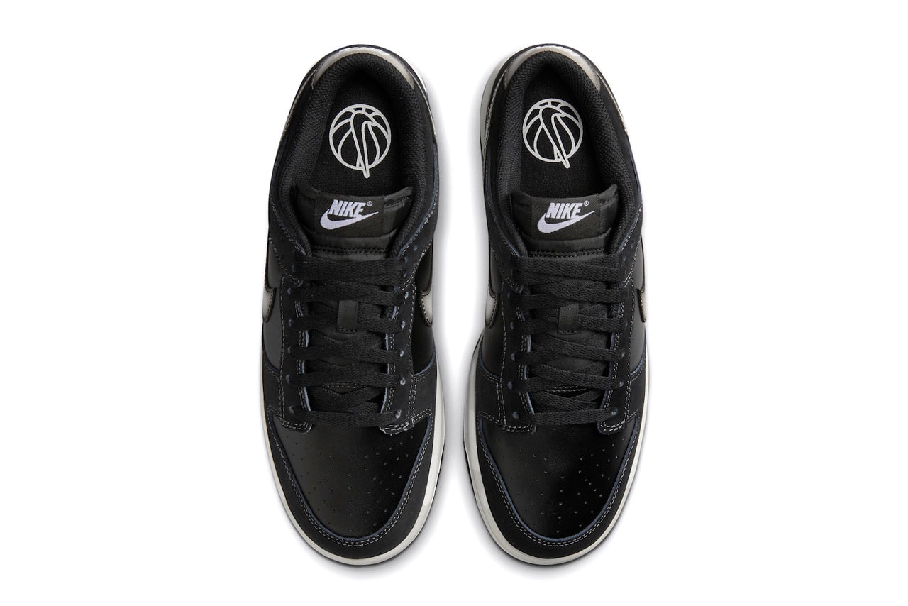 ナイキからエアブラシ加工を施したスウッシュが目を惹く新作ダンクが登場 Nike Dunk Low Airbrushed Swoosh Shoes Just Do It Michael Jordan Basketball Fashion Streetwear Black White Rubber Midsole 