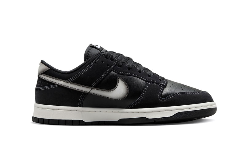 ナイキからエアブラシ加工を施したスウッシュが目を惹く新作ダンクが登場 Nike Dunk Low Airbrushed Swoosh Shoes Just Do It Michael Jordan Basketball Fashion Streetwear Black White Rubber Midsole 
