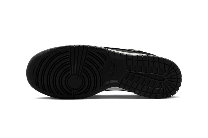 ナイキからエアブラシ加工を施したスウッシュが目を惹く新作ダンクが登場 Nike Dunk Low Airbrushed Swoosh Shoes Just Do It Michael Jordan Basketball Fashion Streetwear Black White Rubber Midsole 
