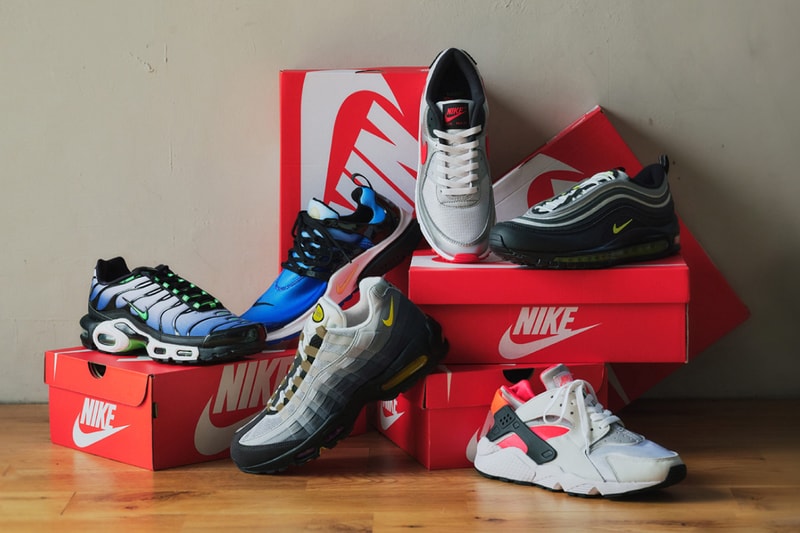 ナイキを象徴する6モデルが歴代の名作カラーを纏って登場 NIKE ICON FLIP COLLECTION AIR MAX 90 95 97 plus presto HUARACHE release info