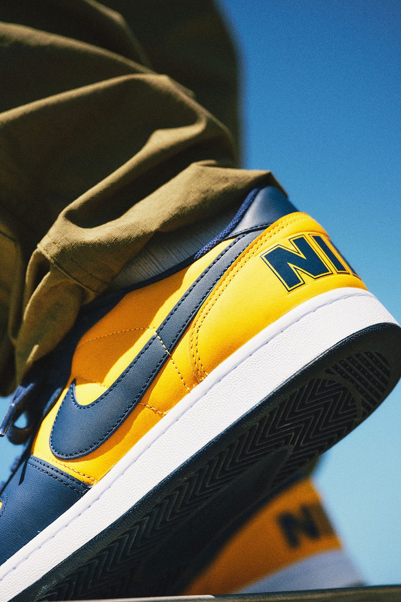 ナイキから米ミシガン大学のカレッジカラーを纏った新作 ターミネーター ロー が登場 Nike Terminator Low OG University Gold and Navy atmos release info
