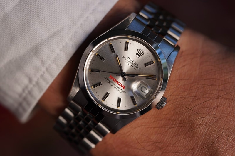 ホンダ x ロレックスの貴重なヴィンテージウォッチが販売中 Rolex Date Reference 15000 Honda Bowl Winner 1985 34mm Jubilee Bracelet Vintage Watches Timepieces