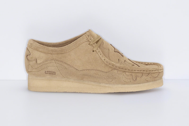 シュプリーム x クラークス オリジナルズによる最新コラボ ワラビーが発売 Supreme  Clarks Originals Wallabee spring 2023 release info