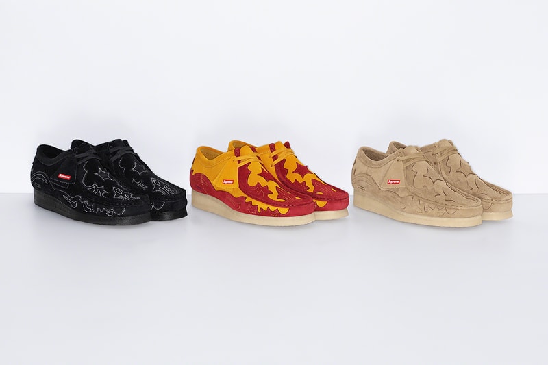 シュプリーム x クラークス オリジナルズによる最新コラボ ワラビーが発売 Supreme  Clarks Originals Wallabee spring 2023 release info