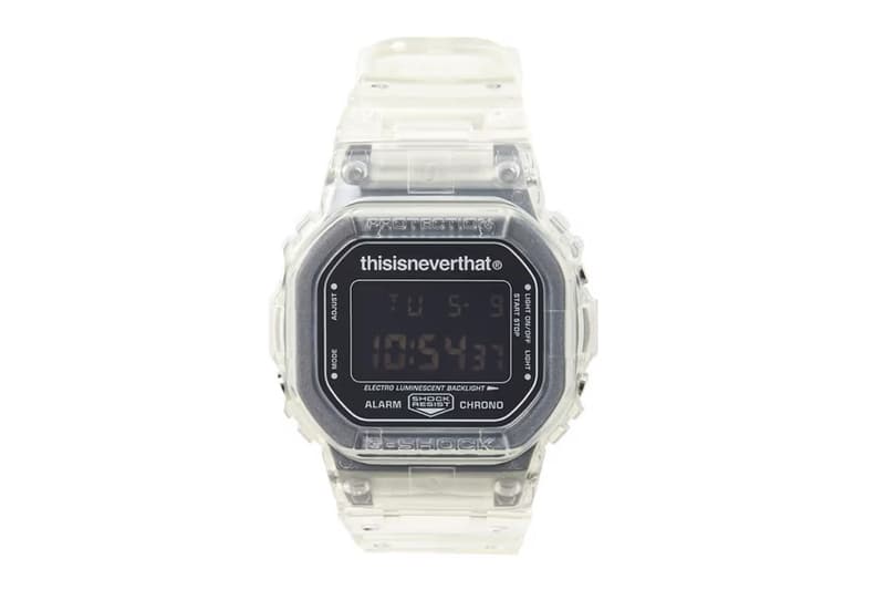 ディスイズネバーザットがGショックとのコラボコレクションを発表 thisisneverthat g-shock watch tee release date info store list buying guide photos price 