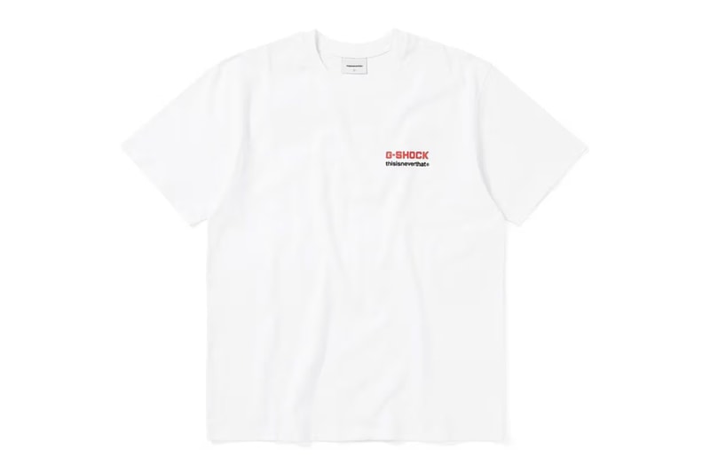 ディスイズネバーザットがGショックとのコラボコレクションを発表 thisisneverthat g-shock watch tee release date info store list buying guide photos price 