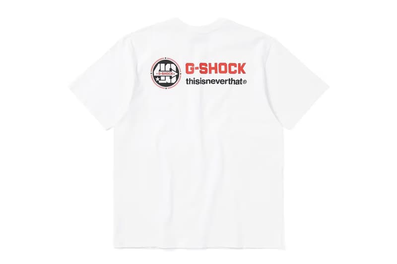 ディスイズネバーザットがGショックとのコラボコレクションを発表 thisisneverthat g-shock watch tee release date info store list buying guide photos price 