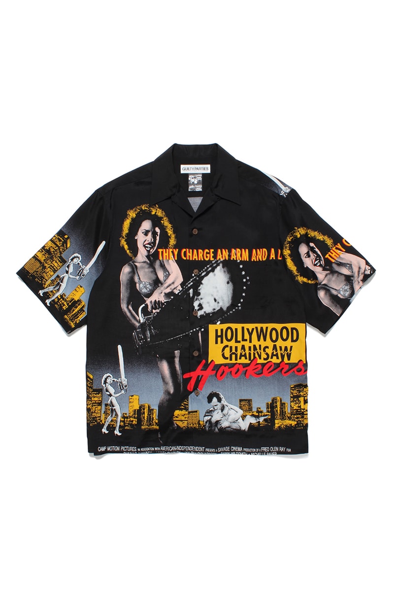 ワコ マリアがアメリカのB級ホラー映画とのコラボコレクションを発表 WACKO MARIA Hollywood Chainsaw Hookers Collabo Collection Release Info