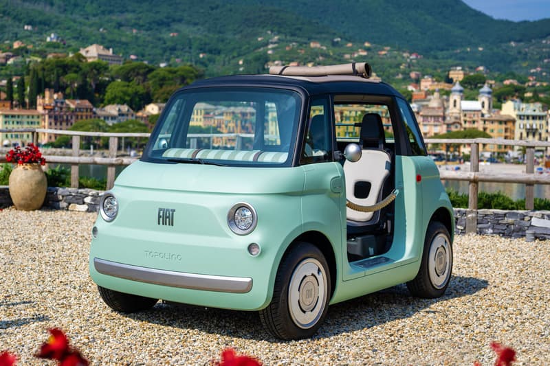 フィアット500に着想した2シーターの超小型BEV トッポリーノが登場 Fiat Topolino All-Electric Quadricycle Young Driver Italian Automotive Manufacturer Two Door Seat Car Details Specs Top Speed Range