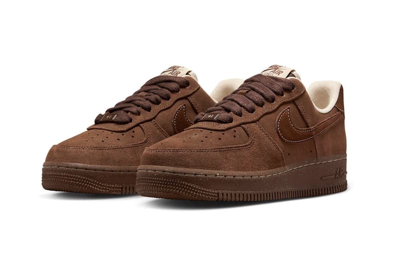 ナイキエアフォース1からチョコレートを連想させる新色 “カカオワオ”が登場 Nike’s Air Force 1 Low “Cacao Wow” Appears in Rich Brown Footwear