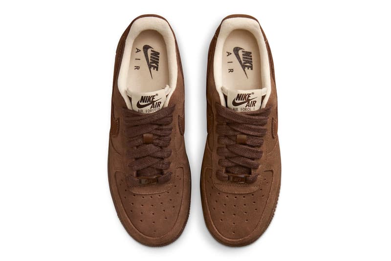 ナイキエアフォース1からチョコレートを連想させる新色 “カカオワオ”が登場 Nike’s Air Force 1 Low “Cacao Wow” Appears in Rich Brown Footwear