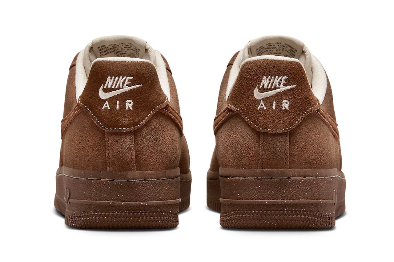 ナイキエアフォース1からチョコレートを連想させる新色 “カカオワオ”が登場 Nike’s Air Force 1 Low “Cacao Wow” Appears in Rich Brown Footwear