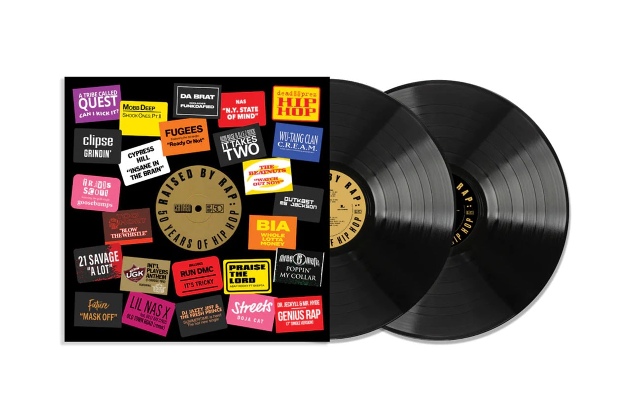 ヒップホップ誕生50周年を記念する2枚組アナログレコード『Raised By Rap: 50 Years of Hip Hop』が発売 Raised by Rap: 50 Years of Hip-Hop Vinyl LP Album Pre order Sony Music Entertainment Certified Wu-Tang Clan OutKast Lil Nas X BIA