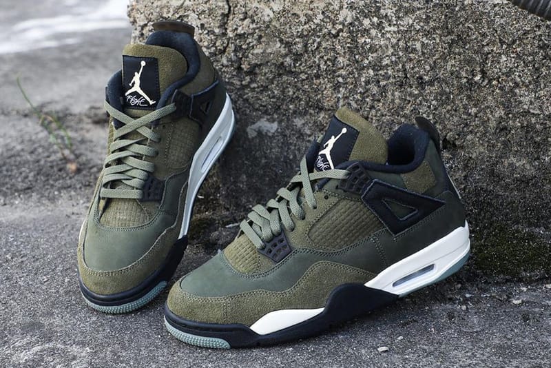 再評価の高まる Air Jordan 4 に新色 “Medium Olive” が登場か