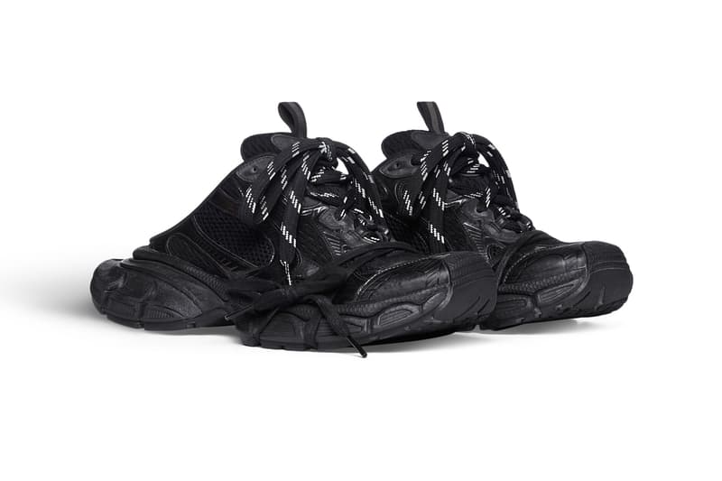 バレンシアガがミュールタイプの3XLトレーナーを発売 Balenciaga 3XL Trainer Mule All-Black Release Date info store list buying guide photos price