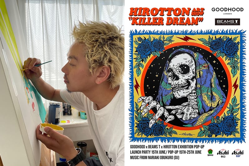 BEAMS T が海外進出第1弾として HIROTTON  のアートショーを英ロンドン GOODHOOD で開催