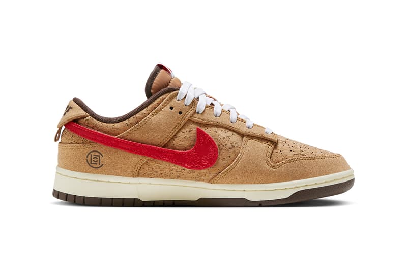 クロット x ナイキ コルク ダンクの公式ビジュアルをチェック clot nike dunk low cork release date info store list buying guide photos price 