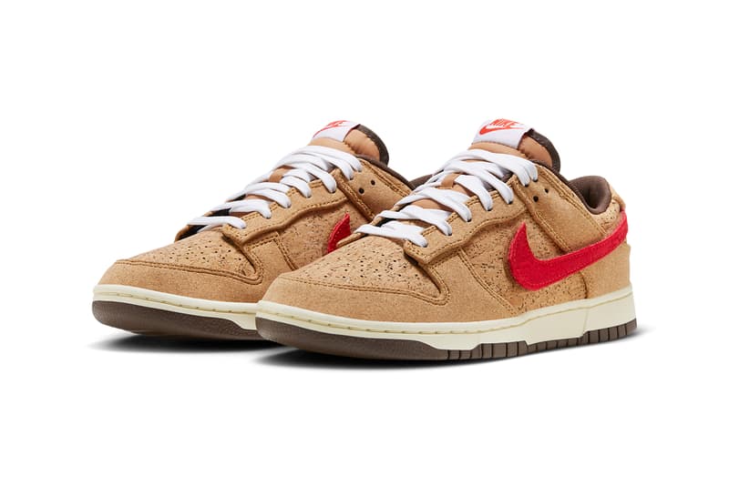 クロット x ナイキ コルク ダンクの公式ビジュアルをチェック clot nike dunk low cork release date info store list buying guide photos price 