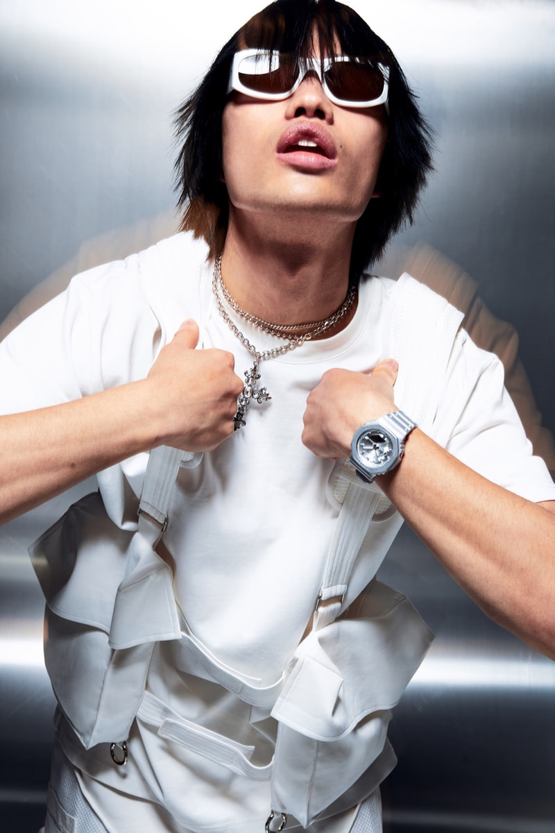 G-SHOCK から人気アーカイブモデルをメタリックにアップデートさせた最新コレクションがリリース G-SHOCK Forgotten Future Series Watches Metallic Silver Gray-Scale GA-2100FF-8A GA-2200FF-8A DW-5600FF-8 GA-700FF-8A