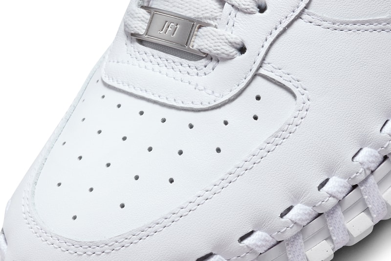 ジャックムス x ナイキ J フォース 1 の公式ビジュアルをチェック jacquemus nike j air force 1 low white woven release info date price air force 1 acg terra june 13 official image