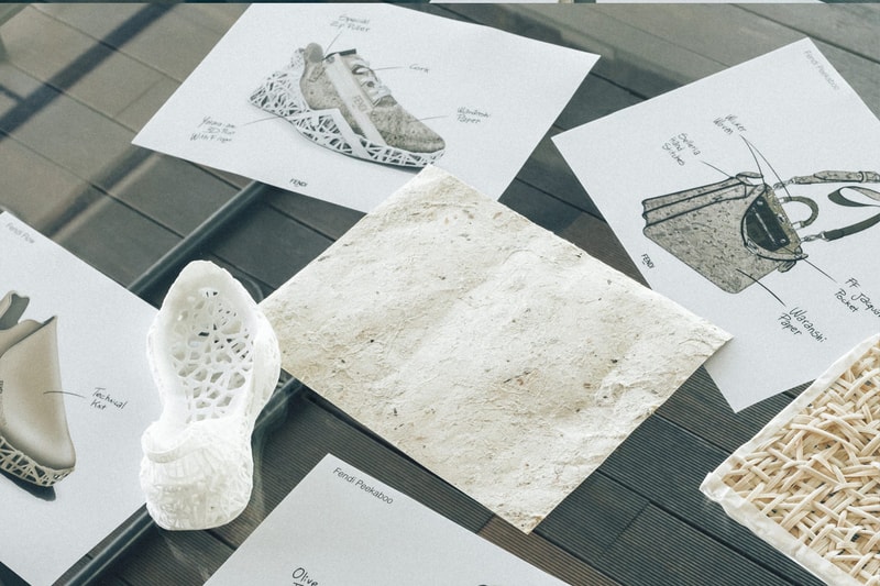 フェンディと建築家 隈研吾によるコラボアイテムにクローズアップ Kengo Kuma Fendi ss4 mens collection peekaboo baguette soft trunk flow sneakers release info 