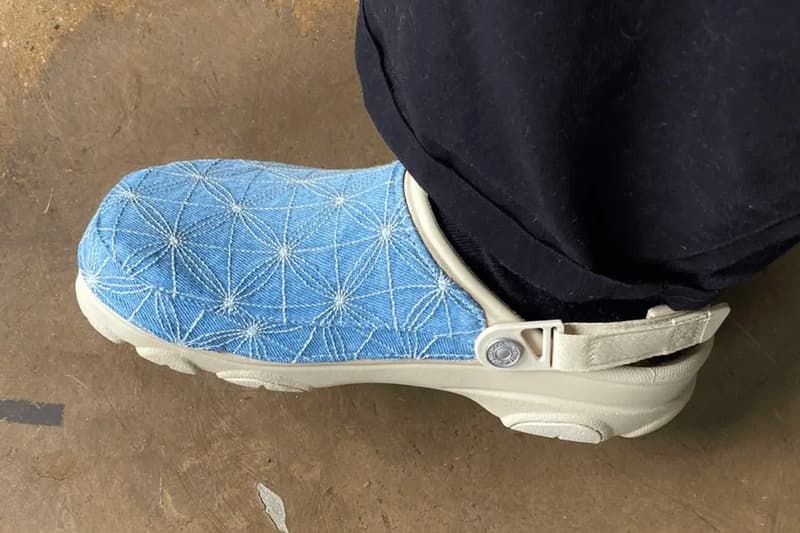 クロックスとリーバイスから刺し子デニムをあしらったコラボ オールテレイン クロッグが登場か Levis crocs collaboration clogs sashiko denim all terrain clog release info date price japan exclusive 