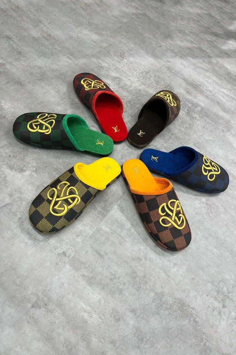 ルイヴィトン2024年春夏シーズンの新作フットウェアの最新ビジュアルをチェック Louis Vuitton SS24 Footwear Closer Look Info release date footprint slipper leather shoe trainer details