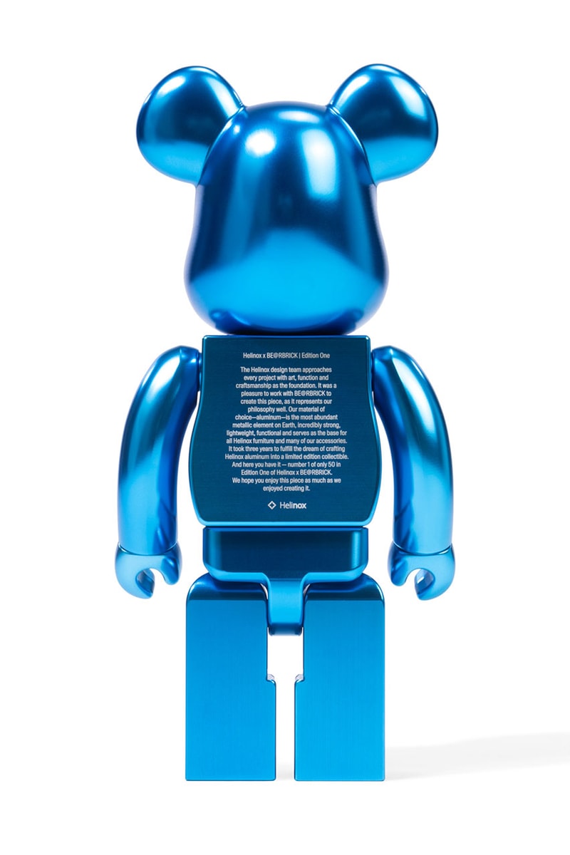 メディコムトイとヘリノックスによる初のコラボベアブリックが50体限定で登場 Medicom Toy Helinox BE@RBRICK 400 Release Info