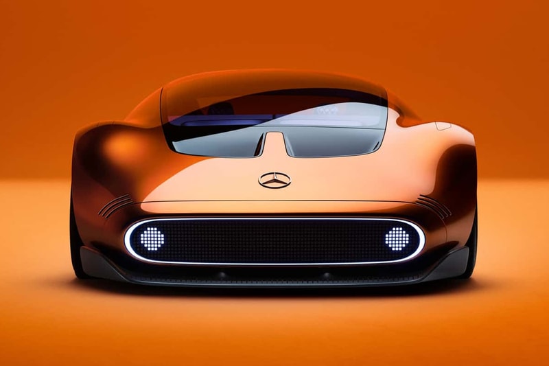 メルセデス・ベンツがC111を現代風にアレンジしたビジョン・ワンイレブンを発表 Mercedes Benz Vision One Eleven 111 Concept Gullwing Doors axial motors 1970s remake