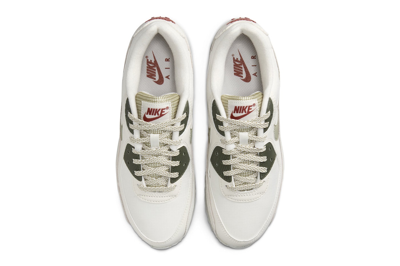 ナイキからミリタリー服にも合わせやすそうなエアマックス90が登場 Nike Air Max 90 Arrives in "Phantom/Neutral Olive" FB9657-002 Phantom/Neutral Olive-Light Bone running shoes sneakers swoosh