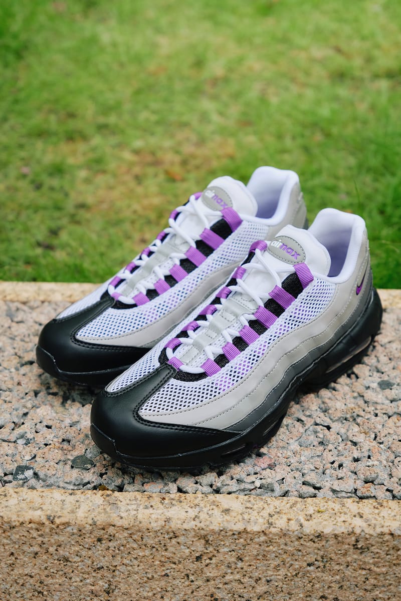 国産超激安エアマックス 95 パープル イエロー airmax 紫 靴