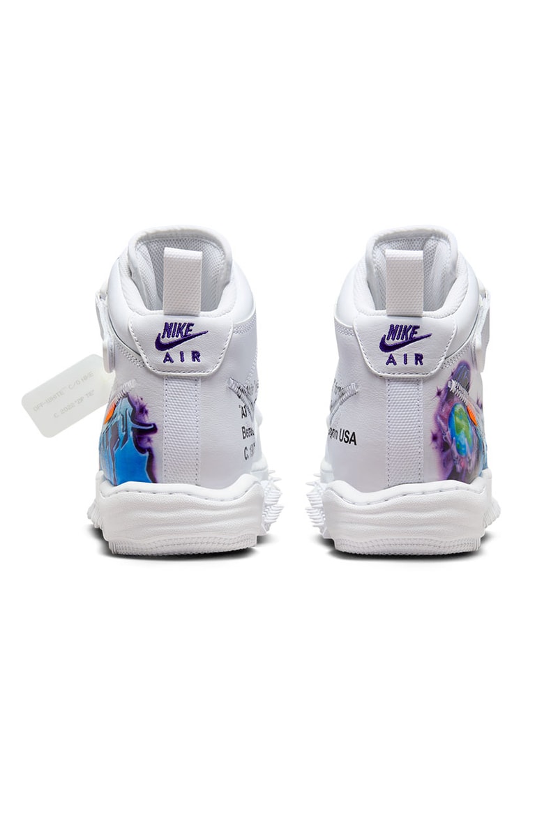 オフホワイト x ナイキエアフォース 1 ミッド “グラフィティ” がついに発売 off white nike air force 1 mid graffiti DE0500 100 release date info store list buying guide photos price
