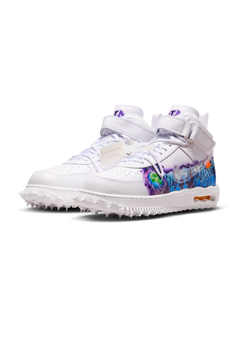 オフホワイト x ナイキエアフォース 1 ミッド “グラフィティ” がついに発売 off white nike air force 1 mid graffiti DE0500 100 release date info store list buying guide photos price