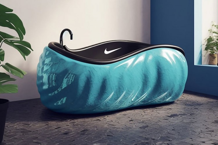AI によって生成されたスニーカー風バスタブが話題に