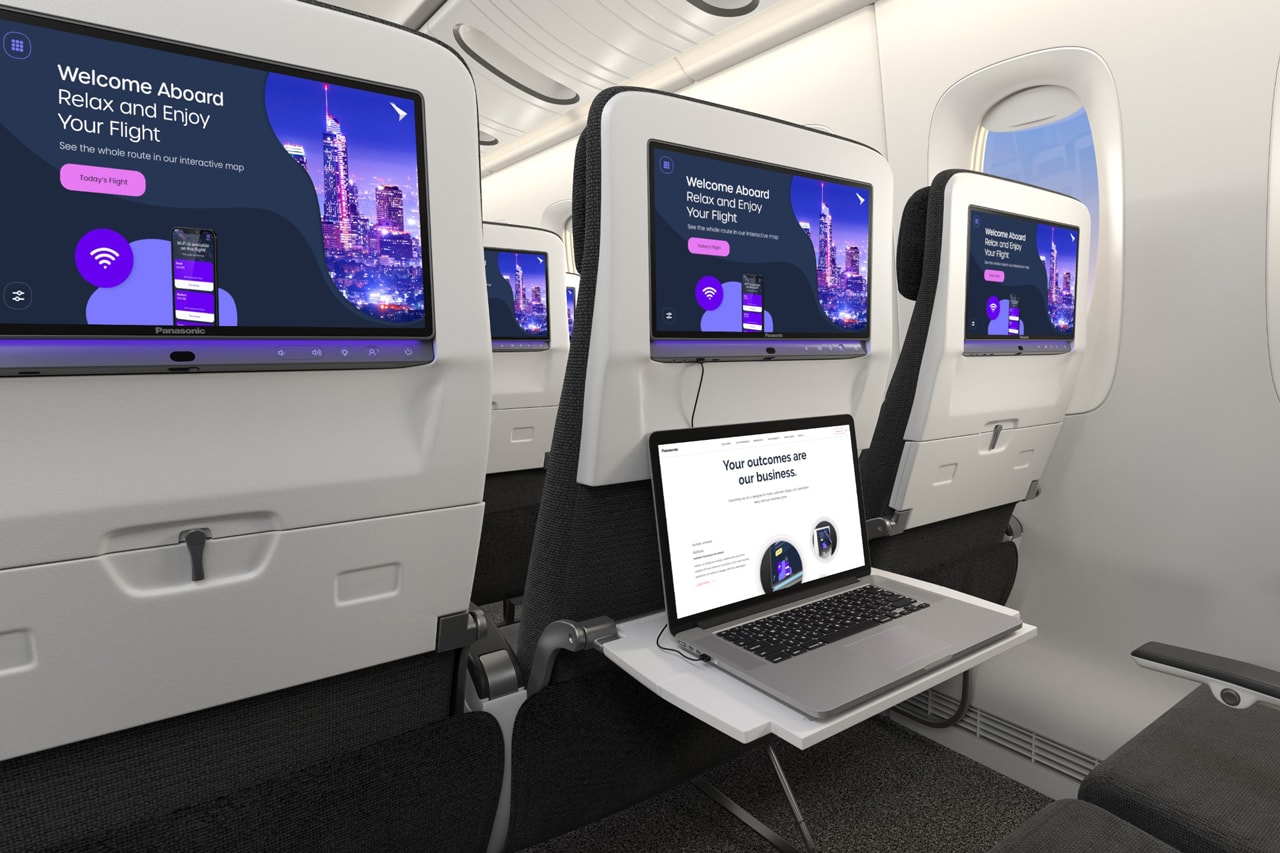 米ユナイテッド航空がパナソニック社と提携した4Kスクリーンを導入すると発表 united airlines in flight entertainment aircraft screen 4k bluetooth display image contrast high quality