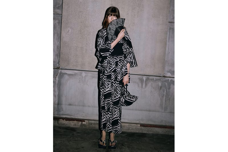 Vivienne Westwood RED LABEL から幾何学的なオーブ柄の浴衣が登場